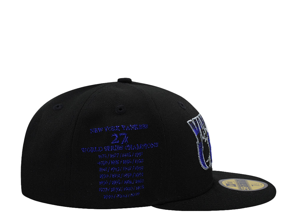 New Era New York Yankees 27x World Champions Black Prime Edition 59Fifty Fitted Cap