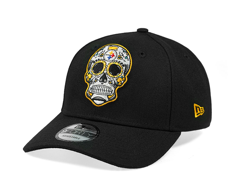 New Era Pittsburgh Steelers Skull Edition 9Forty Snapback Hat