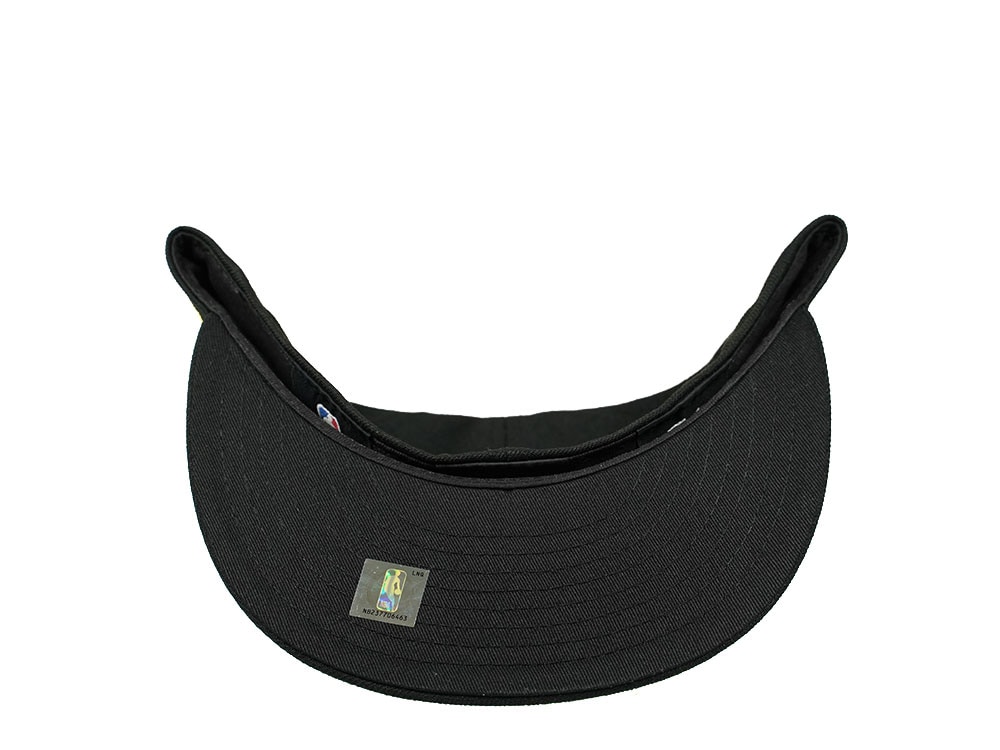 New Era Los Angeles Lakers Black and Gold Icons Edition 59Fifty Fitted Hat