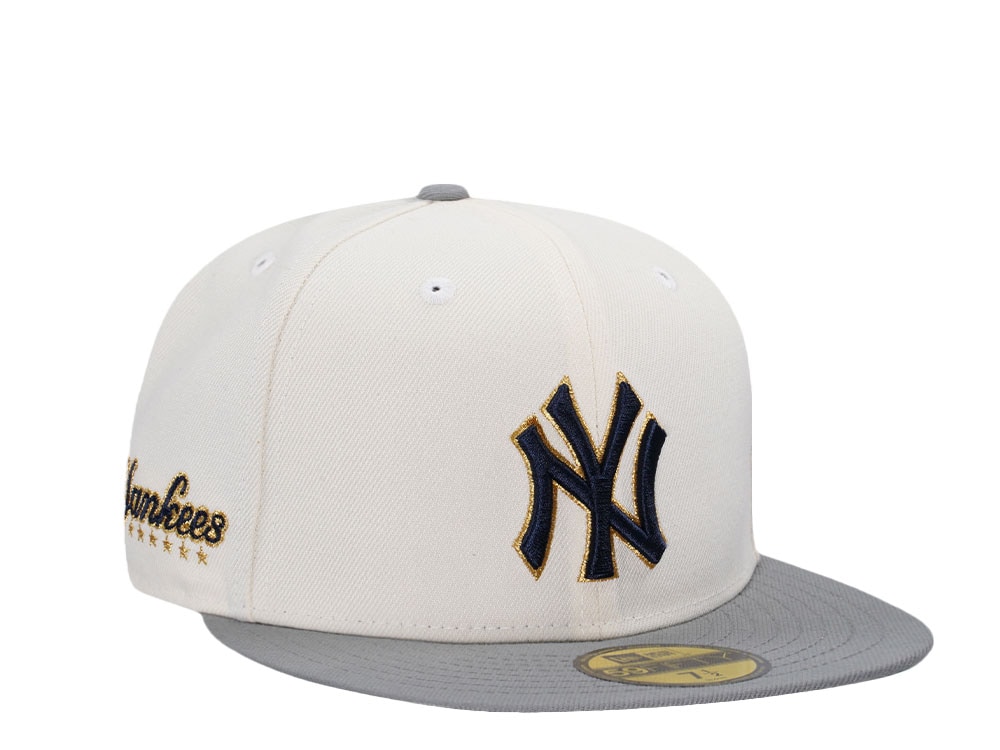 New Era New York Yankees Chrome Gold Two Tone Edition 59Fifty Fitted Hat