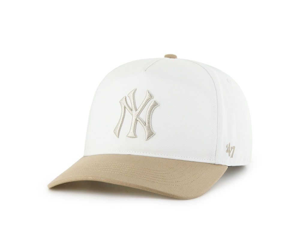 47Brand New York Yankees White Cartoon Icon Edition Hitch Snapback Cap
