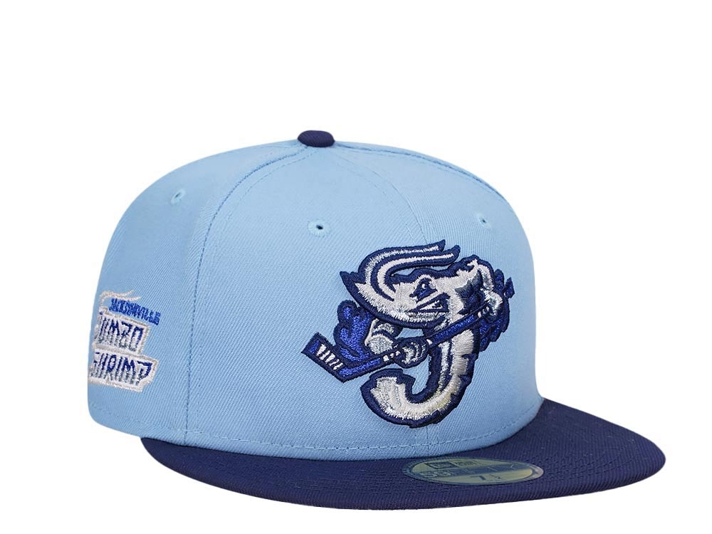 New Era Jacksonville Jumbo Shrimp Hockey Iced Two Tone Edition 59Fifty Fitted Hat