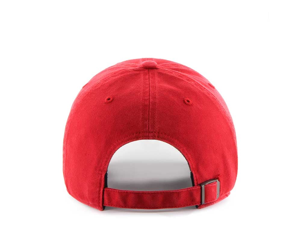 47Brand New York Yankees Red Base Runner Clean up Strapback Hat