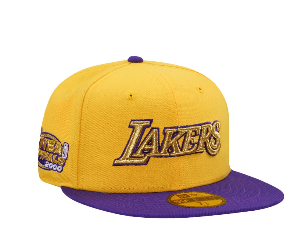 New Era Los Angeles Lakers NBA Finals 2000 Metallic Two Tone Edition 59Fifty Fitted Cap