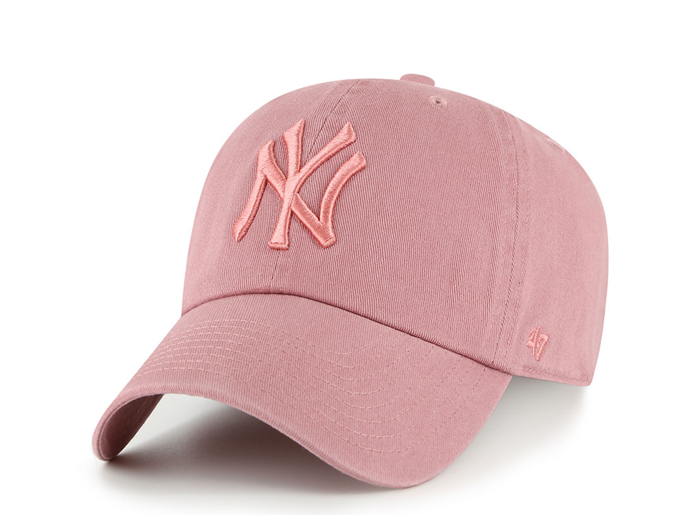 47 Brand New York Yankees Mauve Clean Up Strapback Cap
