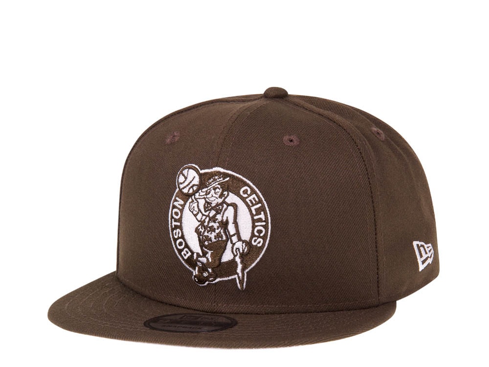New Era Boston Celtics Walnut Classic Edition 9Fifty Snapback Hat