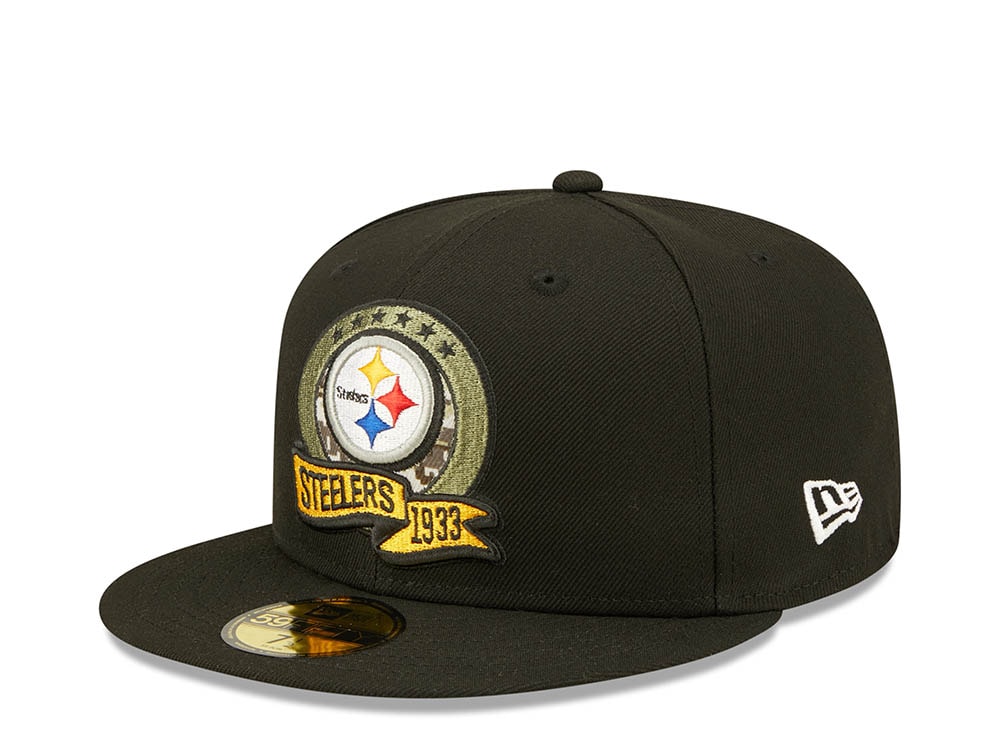 New Era Pittsburgh Steelers Salute to Service 2022 Fitted 59Fifty Hat