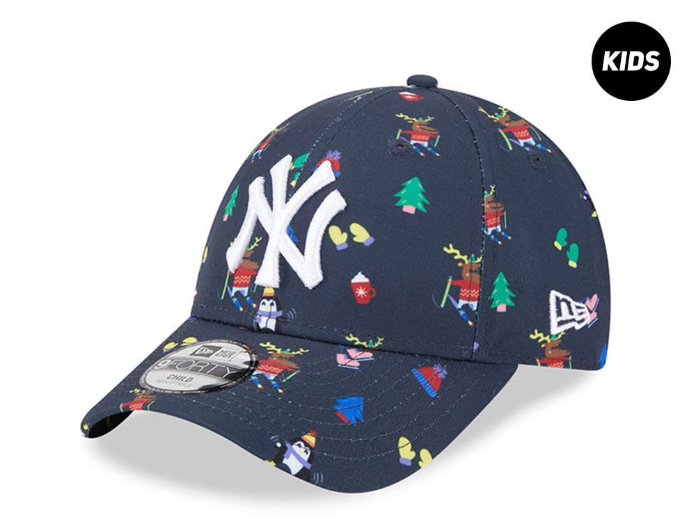 New Era New York Yankees Festive Navy Kids 9Fifty Strapback Hat