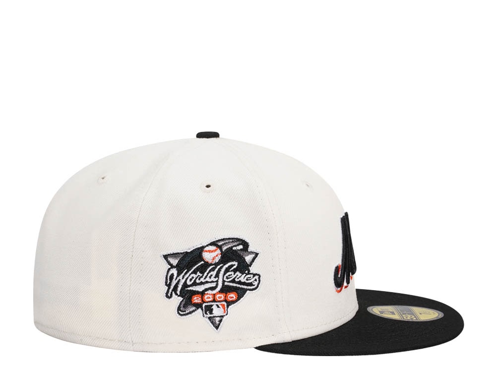 New Era New York Mets World Series 2000 Black Chrome Two Tone Edition 59Fifty Fitted Hat