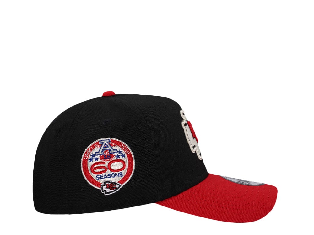 New Era Kansas City Chiefs 60 Seasons Two Tone 9Forty A Frame Snapback Hat