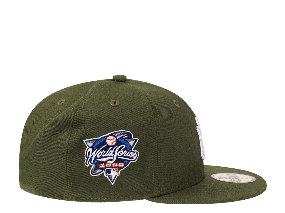 New Era New York Yankees World Series 2000 Rifle Green and Stone Edition 59Fifty Fitted Hat