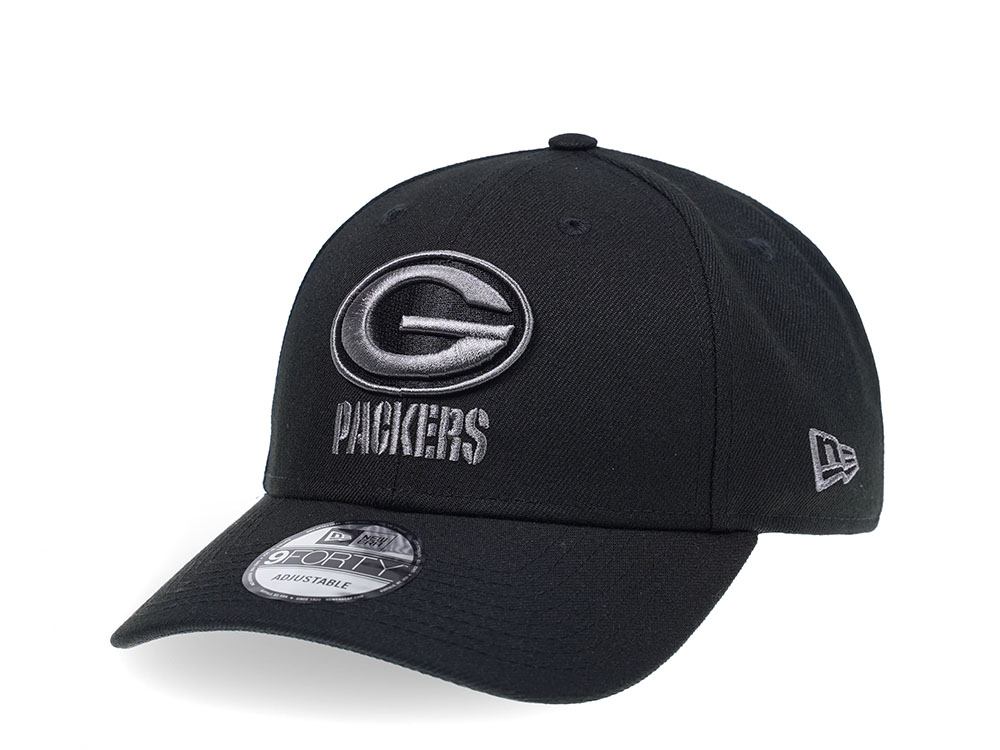 New Era Green Bay Packers Curved Grey Edition 9Forty Strapback Hat