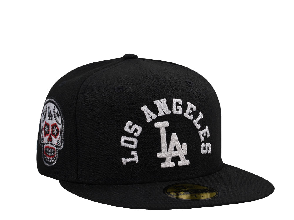 New Era Los Angeles Dodgers Skull Black Prime Edition 59Fifty Fitted Cap