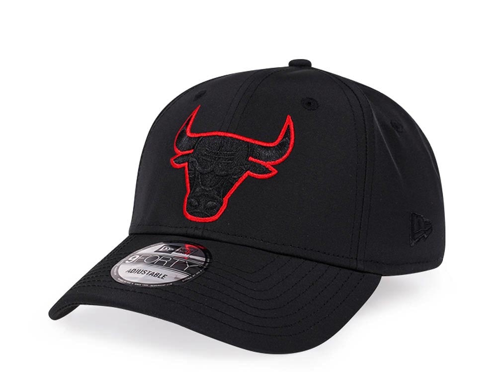 New Era Chicago Bulls Logo Pop Nylon 9Forty Snapback Hat