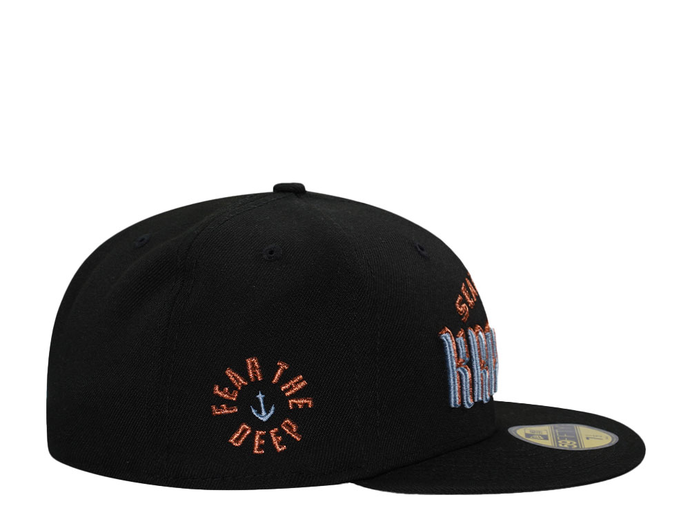 New Era Seattle Kraken Fear the Deep Metallic Prime Edition 59Fifty Fitted Hat