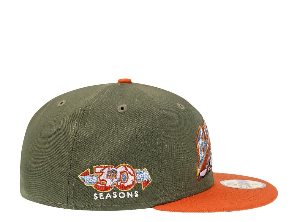 New Era Buffalo Bisons 30 Seasons Olive Metallic Two Tone Prime Edition 59Fifty Fitted Hat