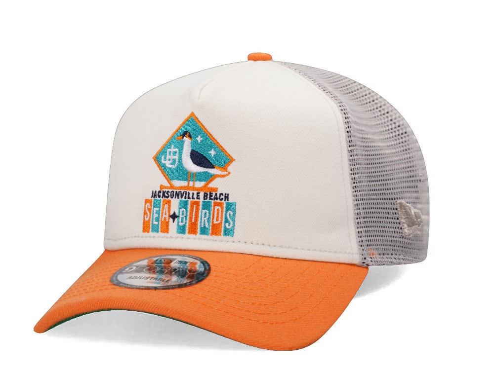 New Era Jacksonville Beach Sea Bird Foam Trucker 9Forty A Frame Snapback Hat