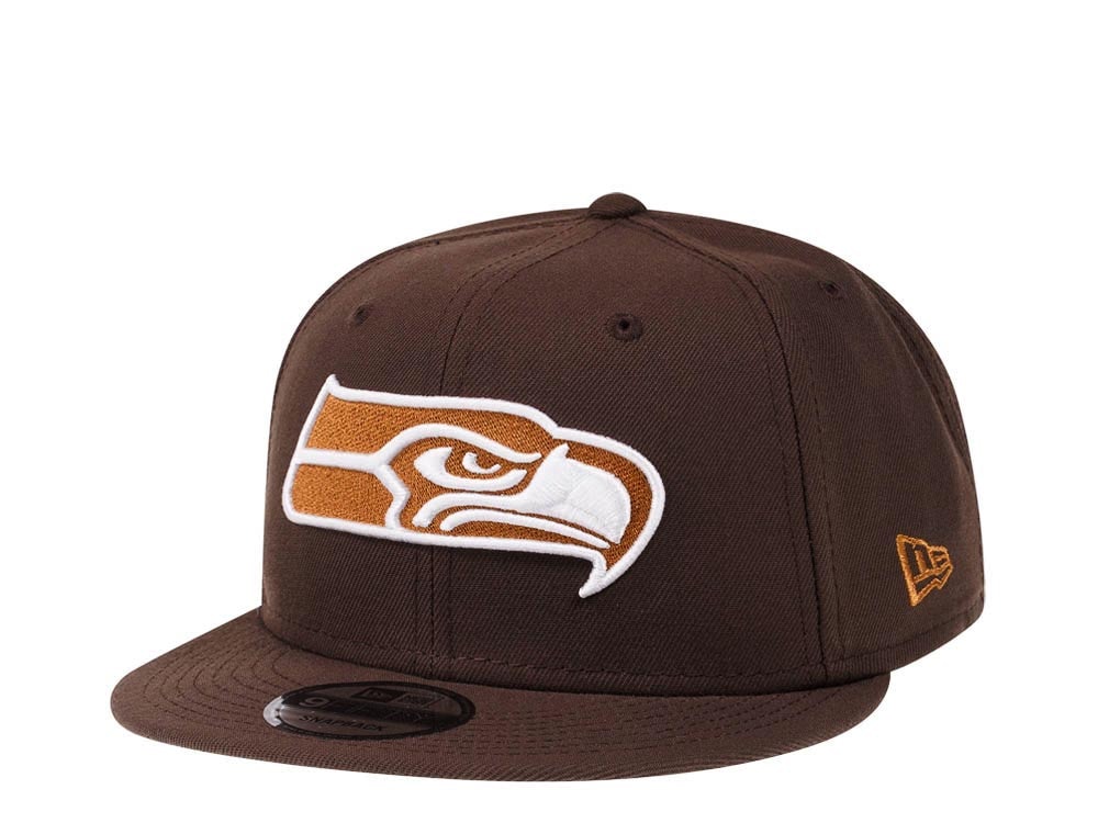 New Era Seattle Seahawks Brown Caramel Edition 9Fifty Snapback Hat