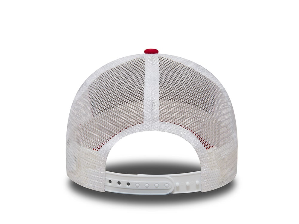 New Era New York Yankees Red and White A Frame Trucker Snapback Hat