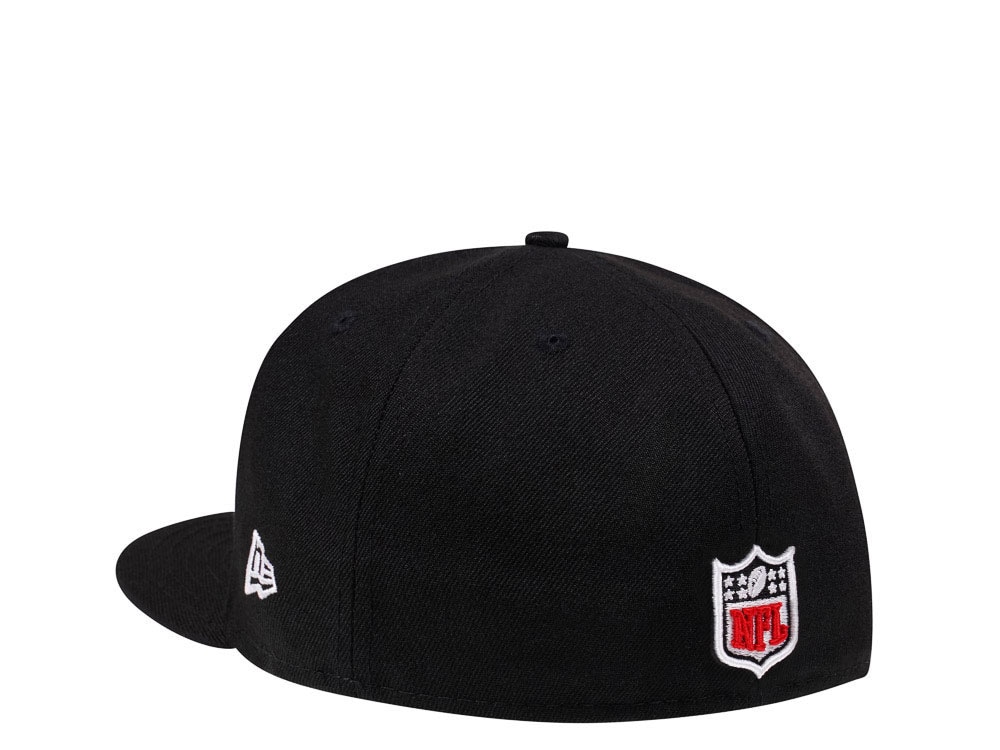 New Era New England Patriots Black Crimson Collection 59Fifty Fitted Hat