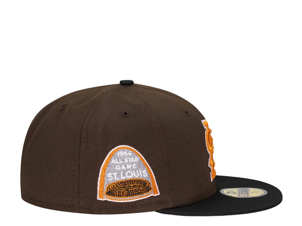 New Era St. Louis Cardinals All Star Game 1966 Chocolate Black Two Tone Edition 59Fifty Fitted Hat