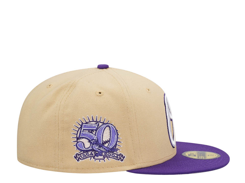 New Era Baltimore Orioles 50th Anniversary Vegas Color Flip Two Tone Edition 59Fifty Fitted Hat