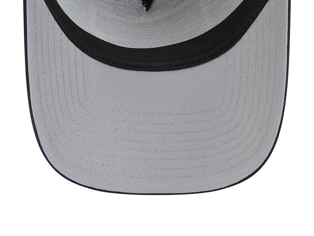 New Era Seattle Mariners M Patch Black 9Forty A Frame Trucker Snapback Hat