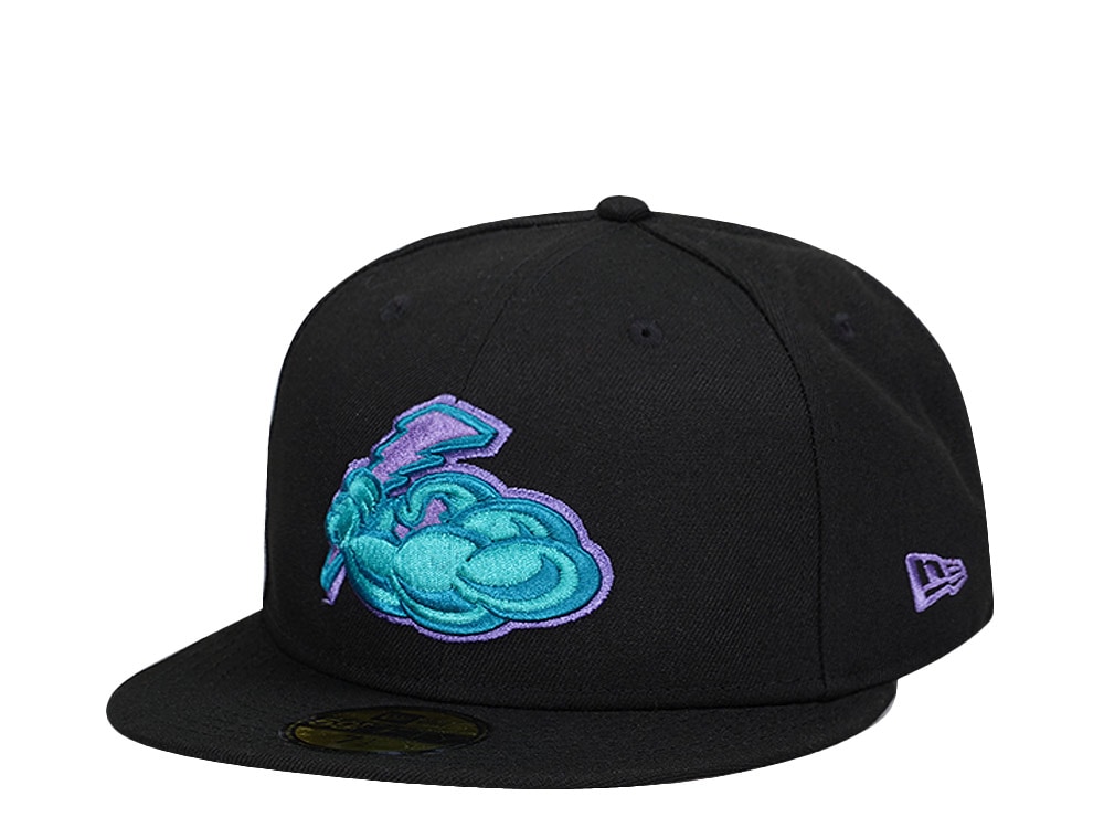 New Era Trenton Thunder Black Purple Pop Edition 59Fifty Fitted Hat