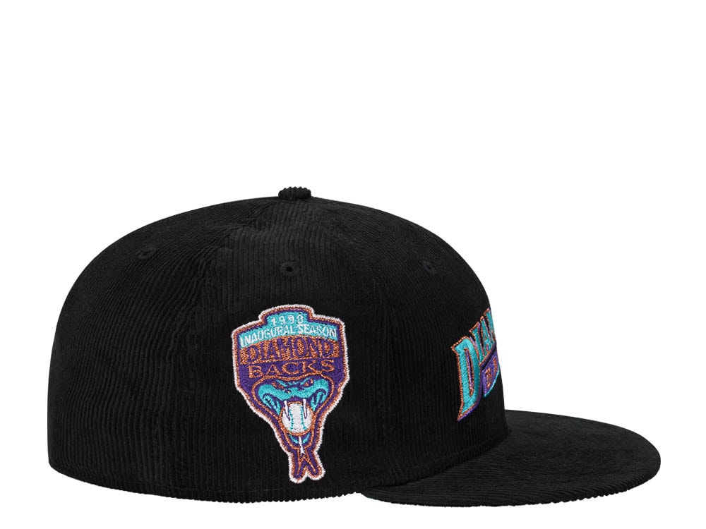 New Era Arizona Diamondbacks Inaugural Season 1998 Script Corduroy Edition 59Fifty Fitted Hat