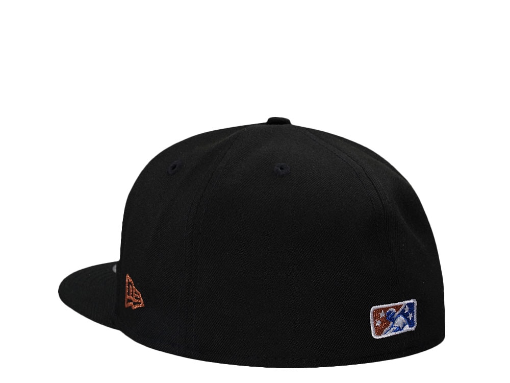 New Era El Paso Chihuahuas Black Copper  Edition 59Fifty AFrame Hat