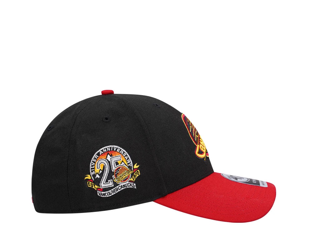 47Brand Vancouver Canucks Vintage Black Sure Shot MVP Snapback Hat
