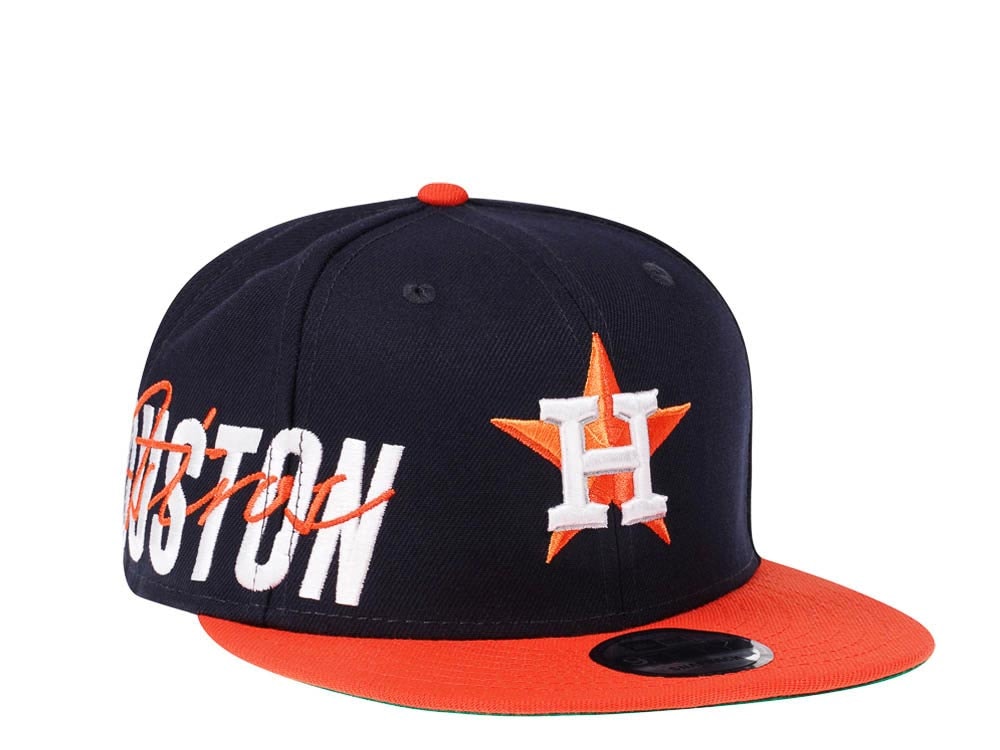 New Era Houston Astros Navy Sidefront Edition 9Fifty Snapback Hat