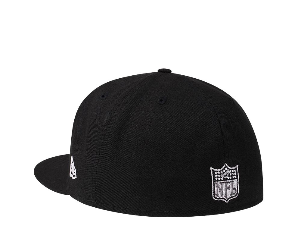 New Era Seattle Seahawks Throwback Steel Black Edition 59Fifty Fitted Hat