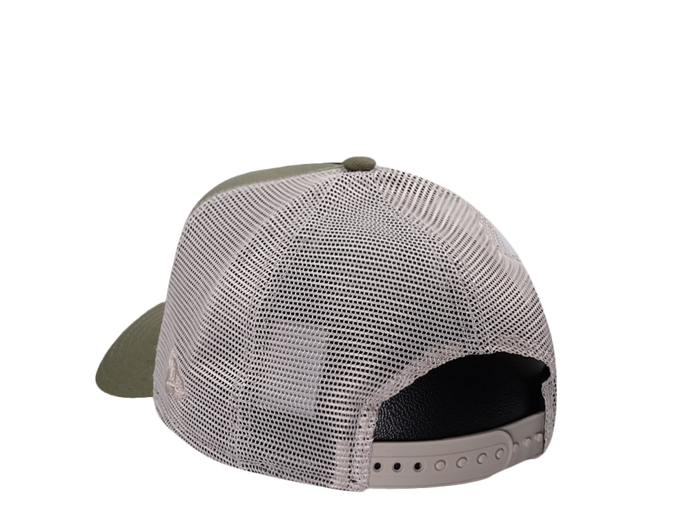 New Era Detroit Tigers New Olive Prime Edition 9Forty A Frame Trucker Snapback Cap