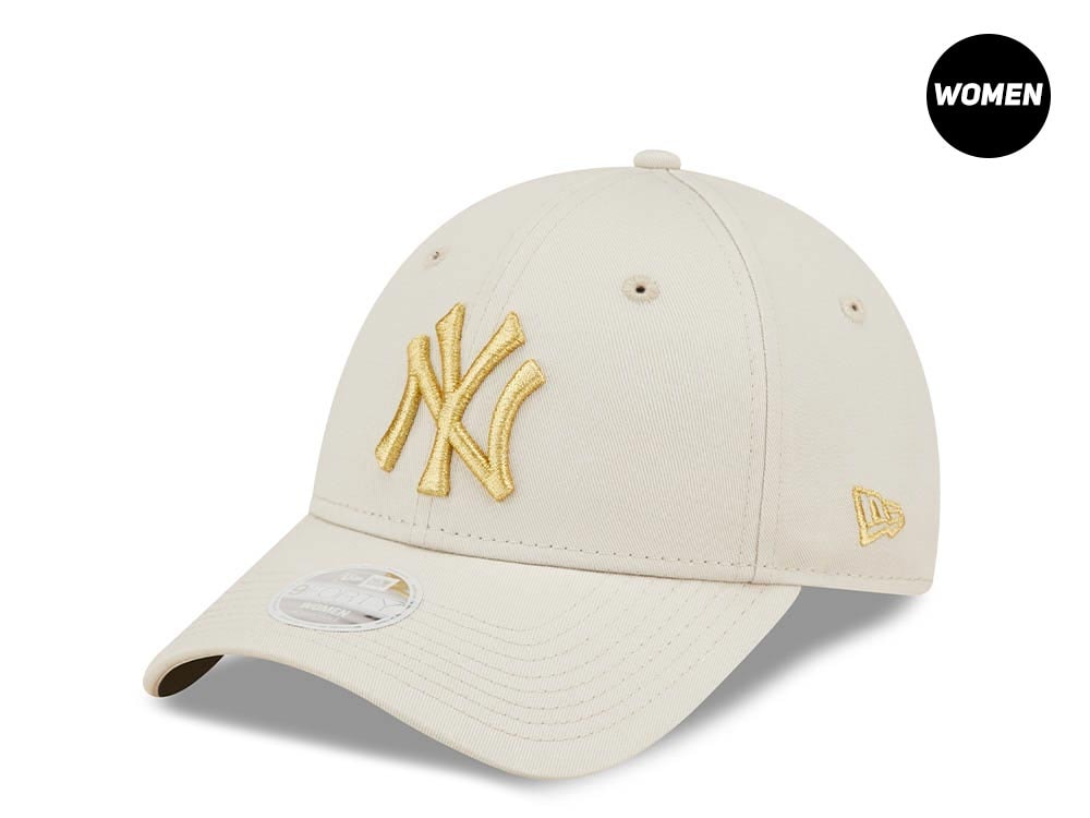 New Era New York Yankees Metallic Logo Womens 9Forty Strapback Hat