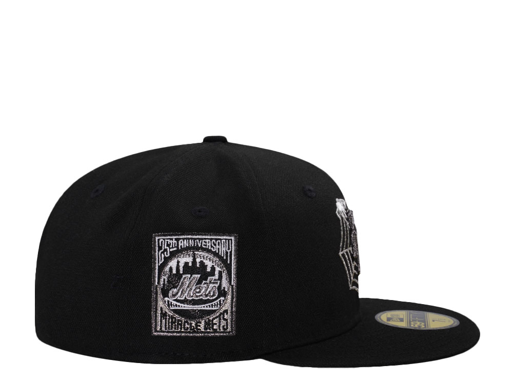 New Era New York Mets 25th Anniversary Black Prime Edition 59Fifty Fitted Cap