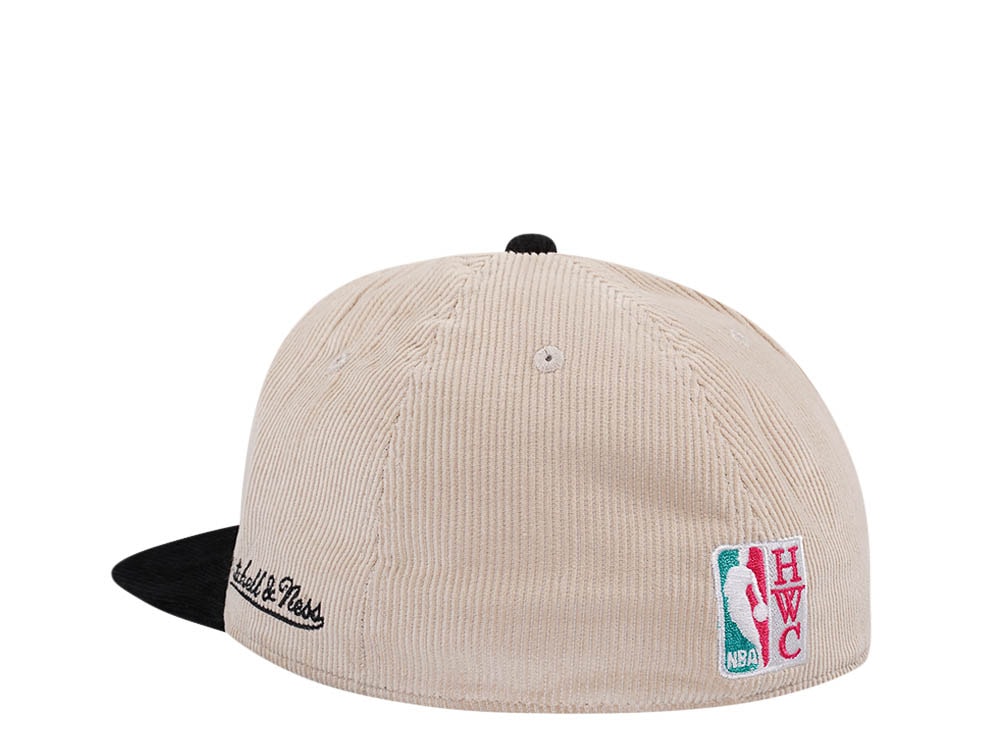 Mitchell & Ness Vancouver Grizzlies Inaugural Season 96 Two Tone Hardwood Classic Cord Edition Dynasty Fitted Hat