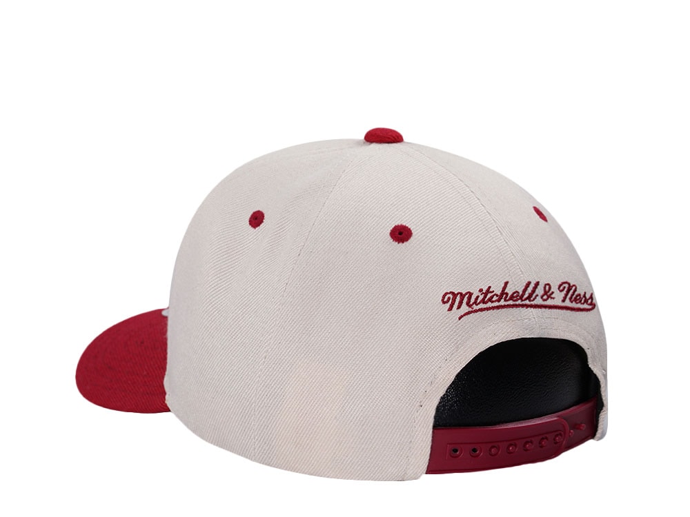 Mitchell & Ness Miami Heat Chrome Two Tone Pro Crown Fit Snapback Hat