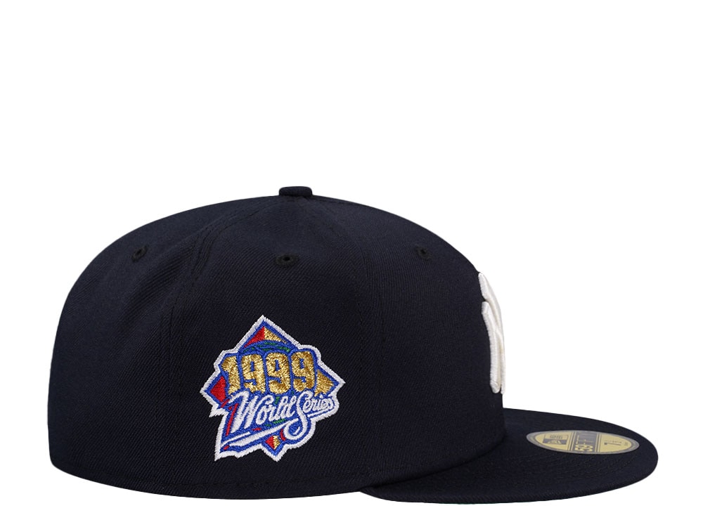 New Era New York Yankees World Series 1999 Navy Throwback Edition 59Fifty Fitted Hat