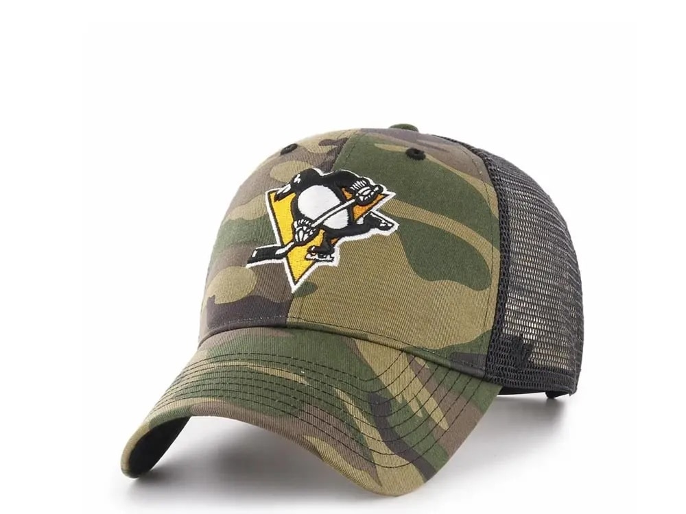 47brand Pittsburgh Penguins Classic Trucker Camo Snapback Hat