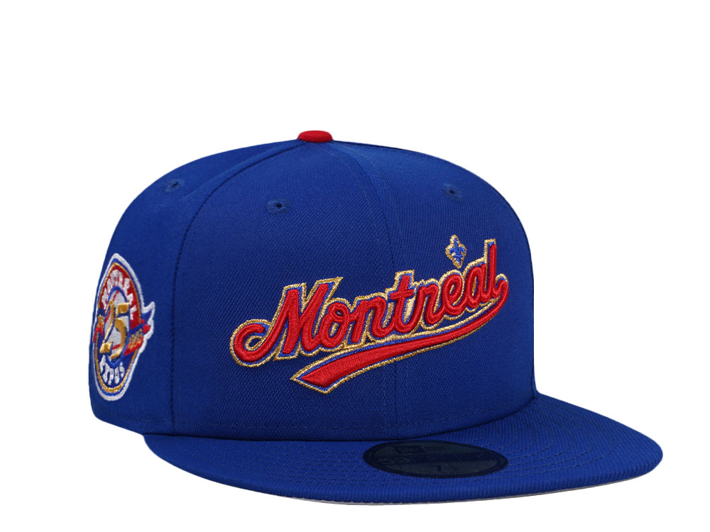 New Era Montreal Expos 25th Anniversary Blue Prime Edition 59Fifty Fitted Hat