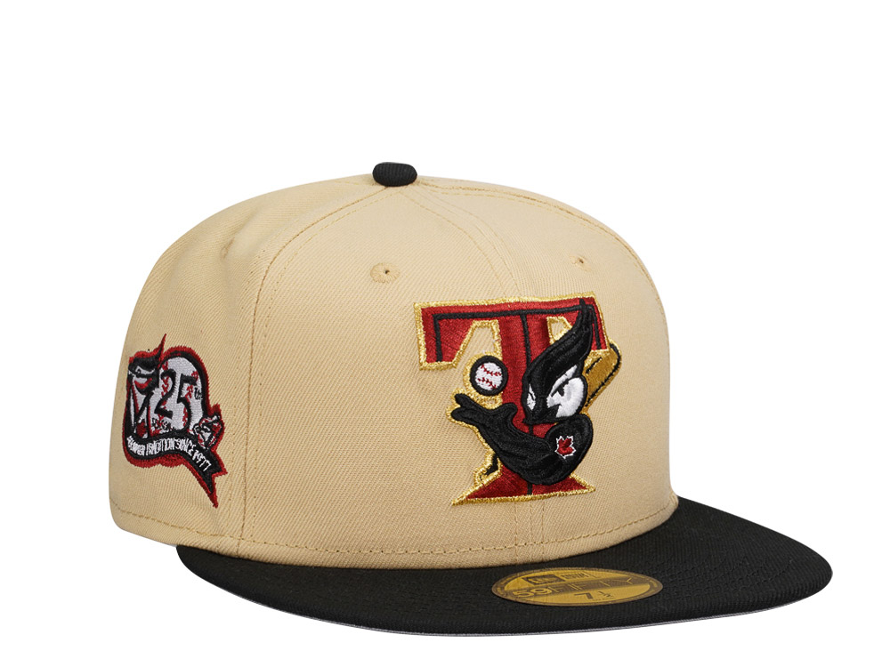 New Era Toronto Blue Jays 25th Anniversary Vegas Gold Two Tone Edition 59Fifty Fitted Hat
