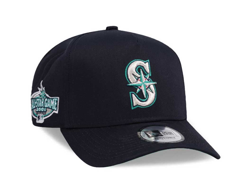 New Era Seattle Mariners All Star Game 2001 Navy Throwback Edition 9Forty A Frame Snapback Hat