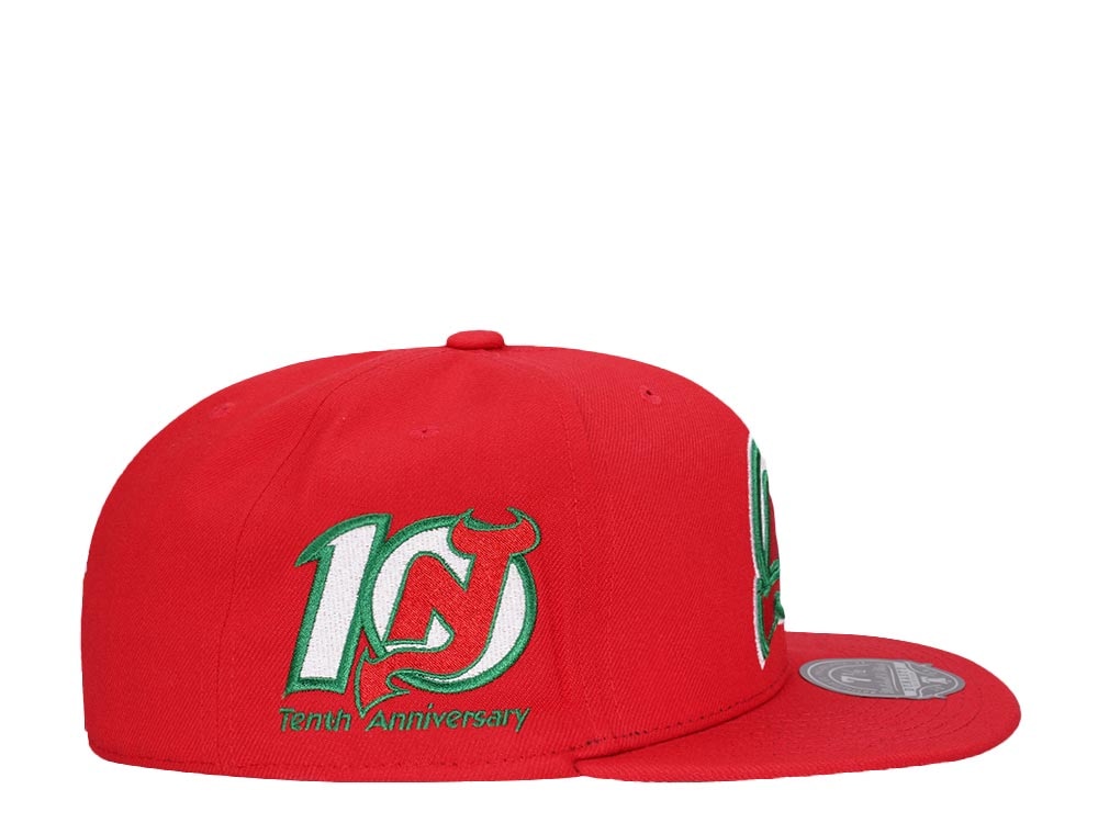 Mitchell & Ness New Jersey Devils 10th Anniversary Vintage Edition Dynasty Fitted Hat
