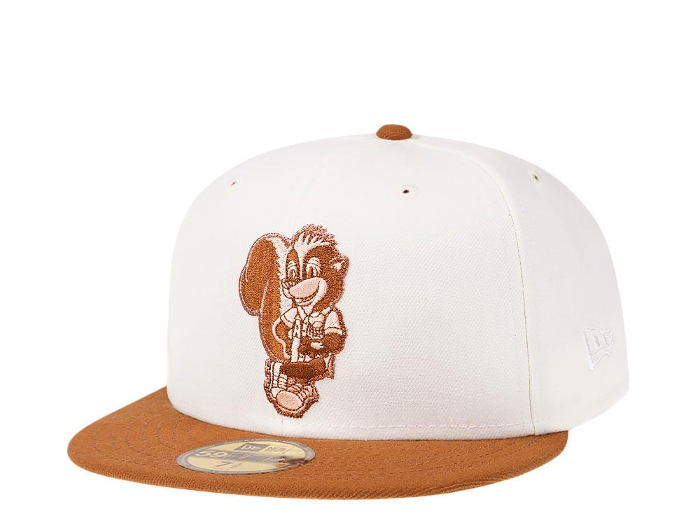 New Era Albany Polecats Cream Bourbon Two Tone Prime Bourbon Two Tone Prime Edition 59Fifty Fitted Hat