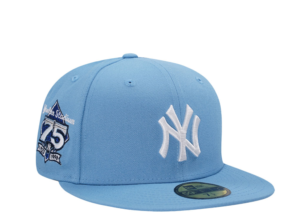 New Era New York Yankees 75th Anniversary Fresh Blue Prime Edition 59Fifty Fitted Hat