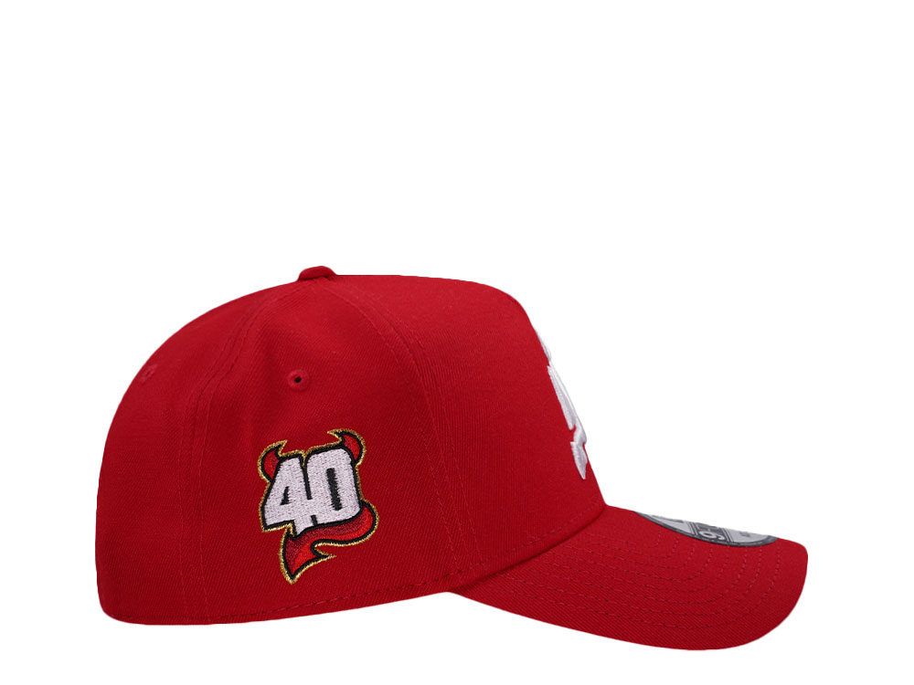 New Era New Jersey Devils 40th Anniversary Red Prime Edition 9Forty A Frame Snapback Cap