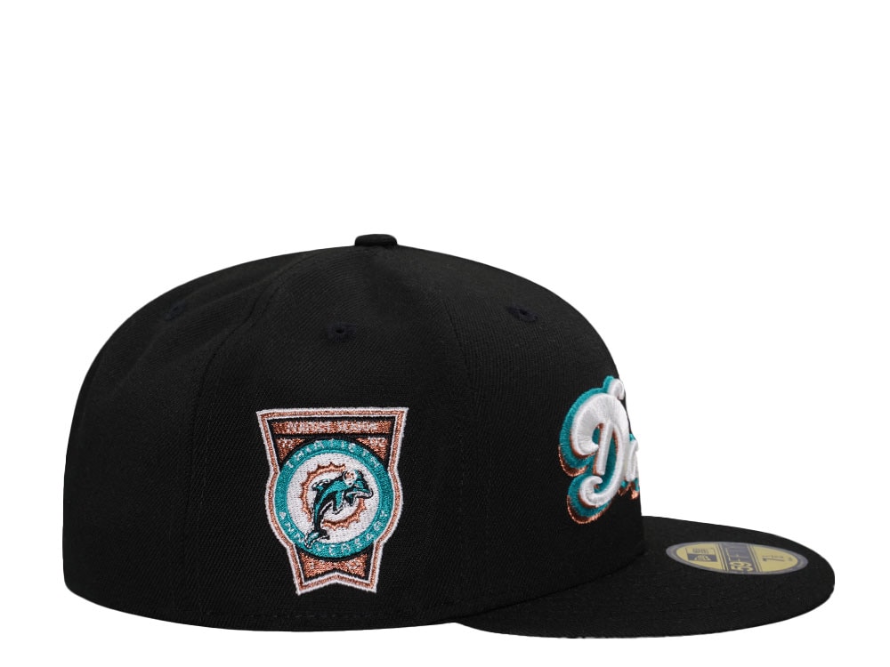 New Era Miami Dolphins Perfect Season Black Prime Edition 59Fifty Fitted Hat