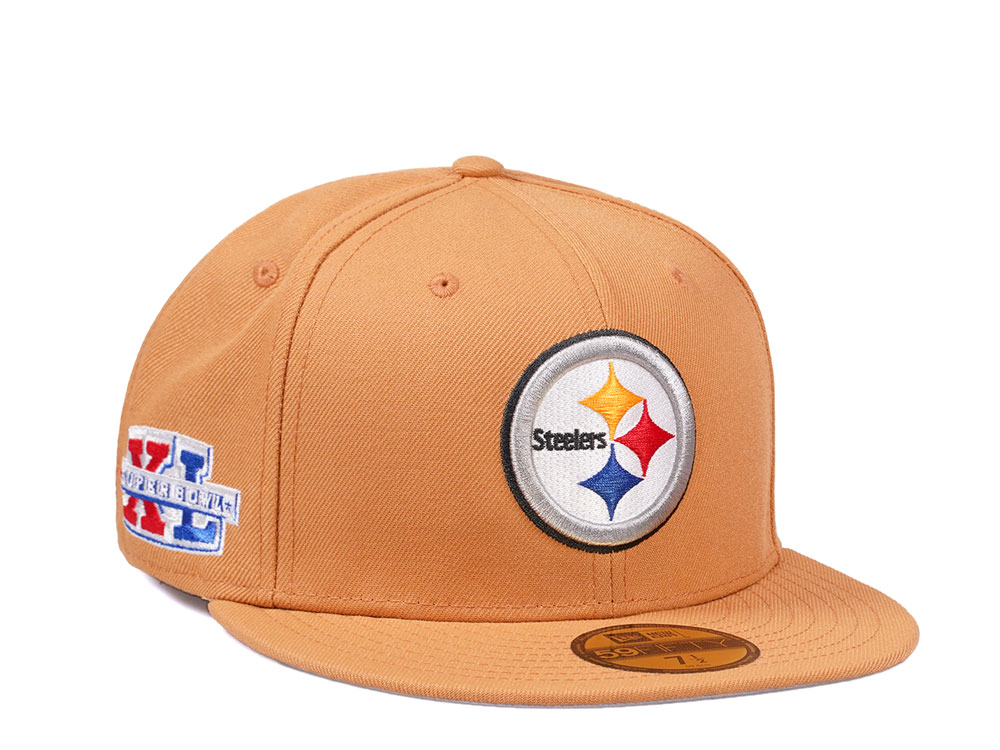 New Era Pittsburgh Steelers Super Bowl XL Golden Memories Collection 59Fifty Fitted Hat