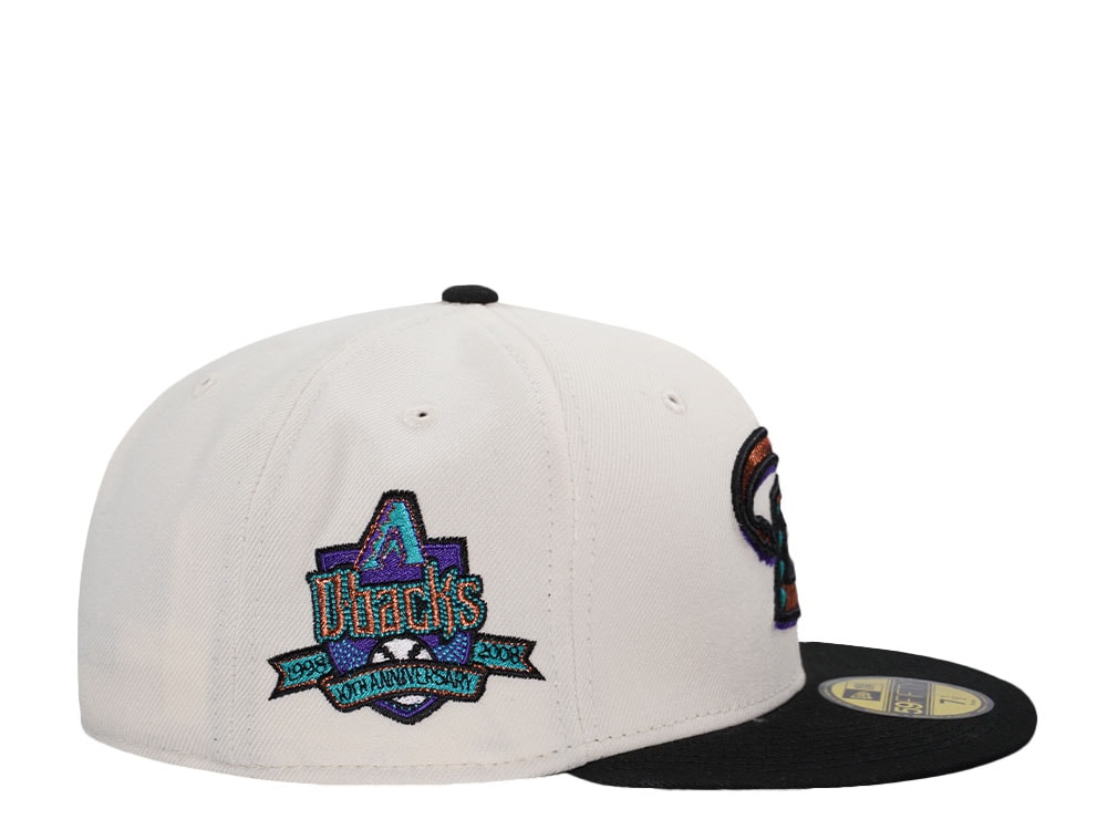 New Era Arizona Diamondbacks 10th Anniversary Chrome Black Two Tone Edition 59Fifty Fitted Hat